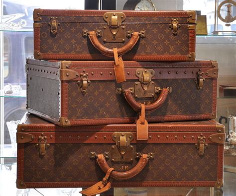 vintage lv suitcase trunk lining|vintage louis vuitton luggage.